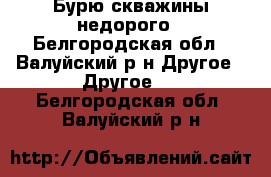 Бурю скважины недорого - Белгородская обл., Валуйский р-н Другое » Другое   . Белгородская обл.,Валуйский р-н